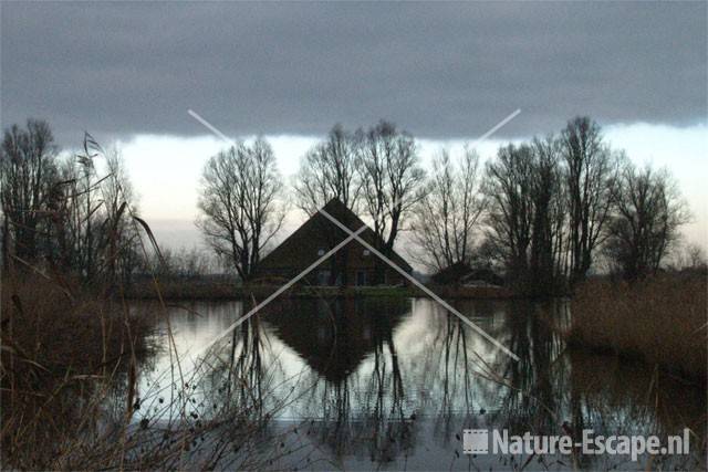 Zicht op water De Stierop en eiland De Woude