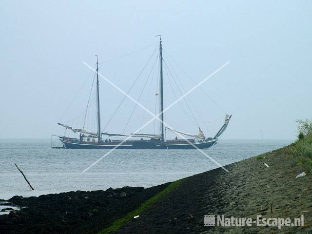 Boot haven van Den Oever binnenvarend