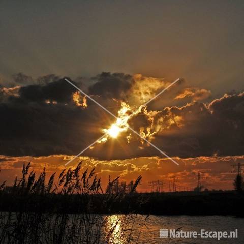 Zon door dreigende wolken Krommeniedijk 13