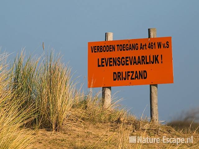 Waarschuwing voor drijfzand AWD1