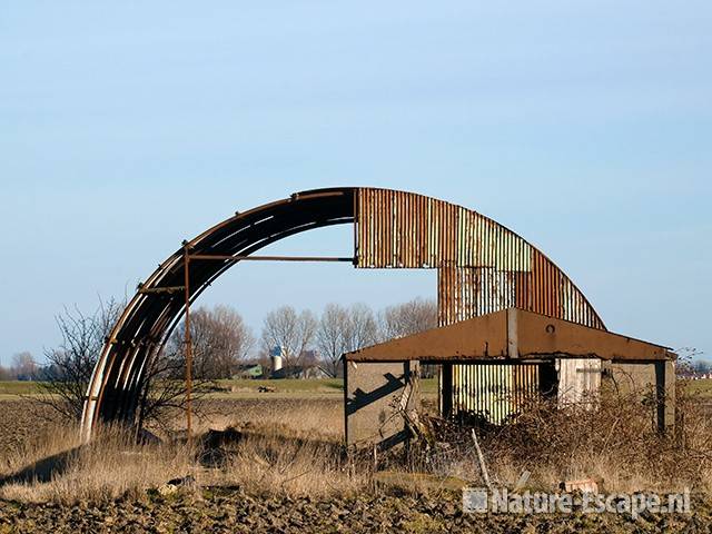 Vervallen loods, Wijkermeerpolder 3 070310