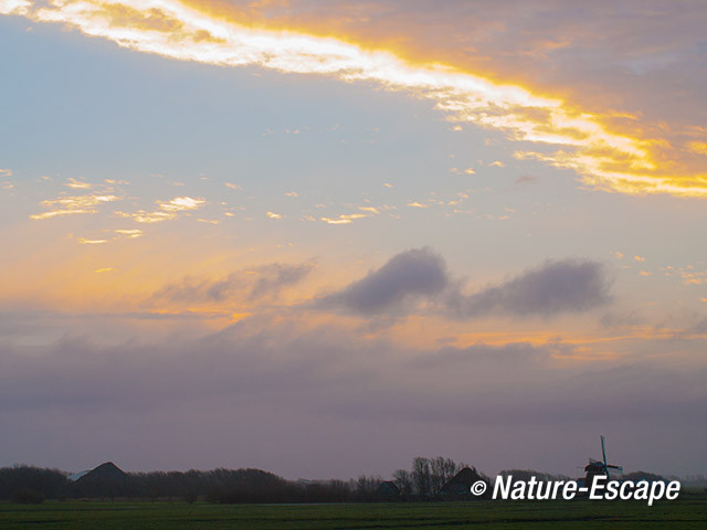 Zon, boven molen, Groeterpolder 2v2 141213