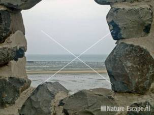 Doorkijkje observatieplek dijk Den Oever