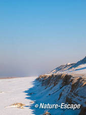 Duinenrij, duinen, besneeuwd, sneeuw, strand Heemskerk 2 040212